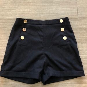 Navy high waisted short